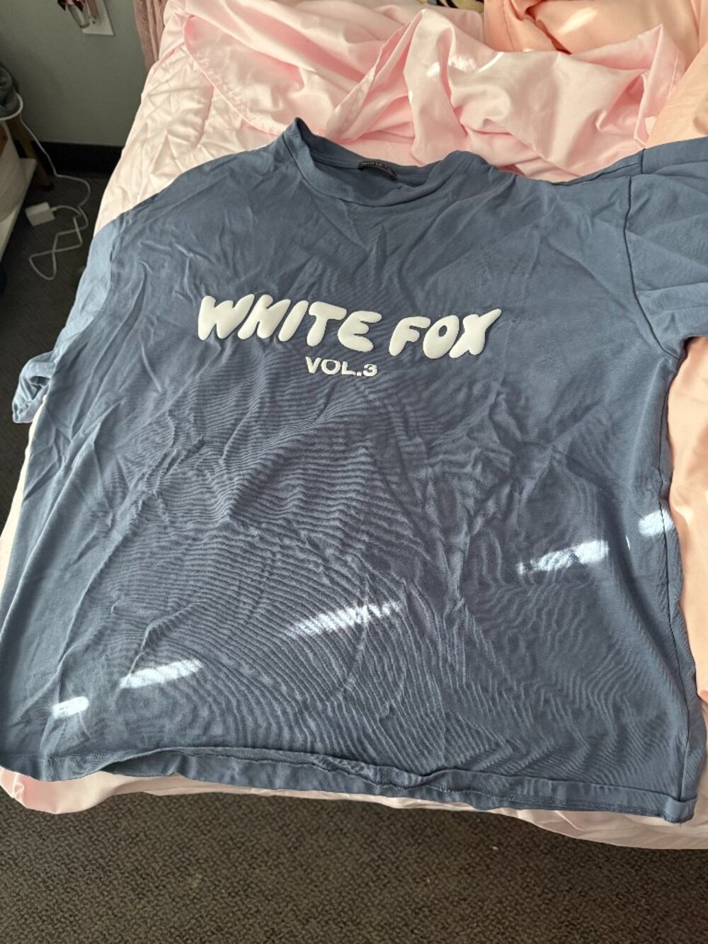 White Fox M/L Blue T-Shirt